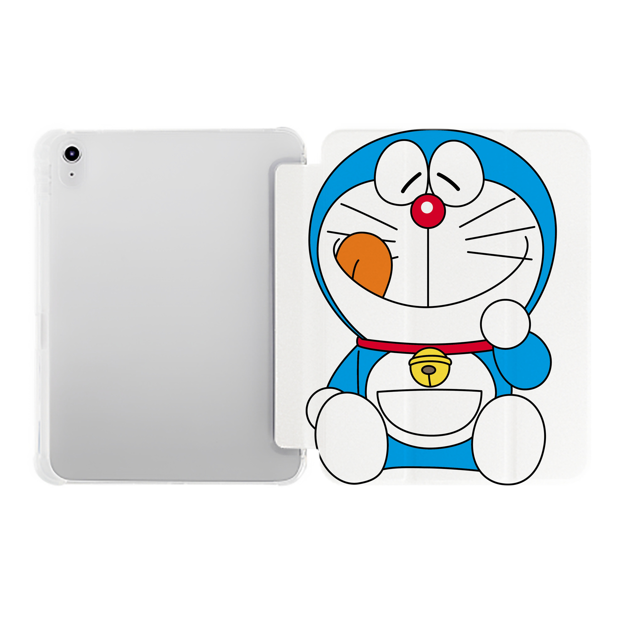 （画像用） ドラえもん Doraemon IPad ケース ペン収納付き 三つ折りスタンド PUレザー×シリコン 対応機種9.5/10.5/10.9インチ